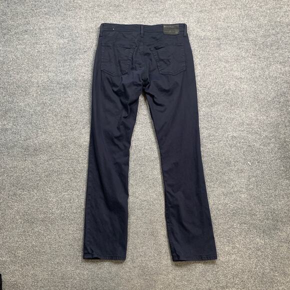 Adriano Goldschmied Pants Mens 31 Navy Everett Slim Straight Stretch 5 Pocket - Picture 7 of 13